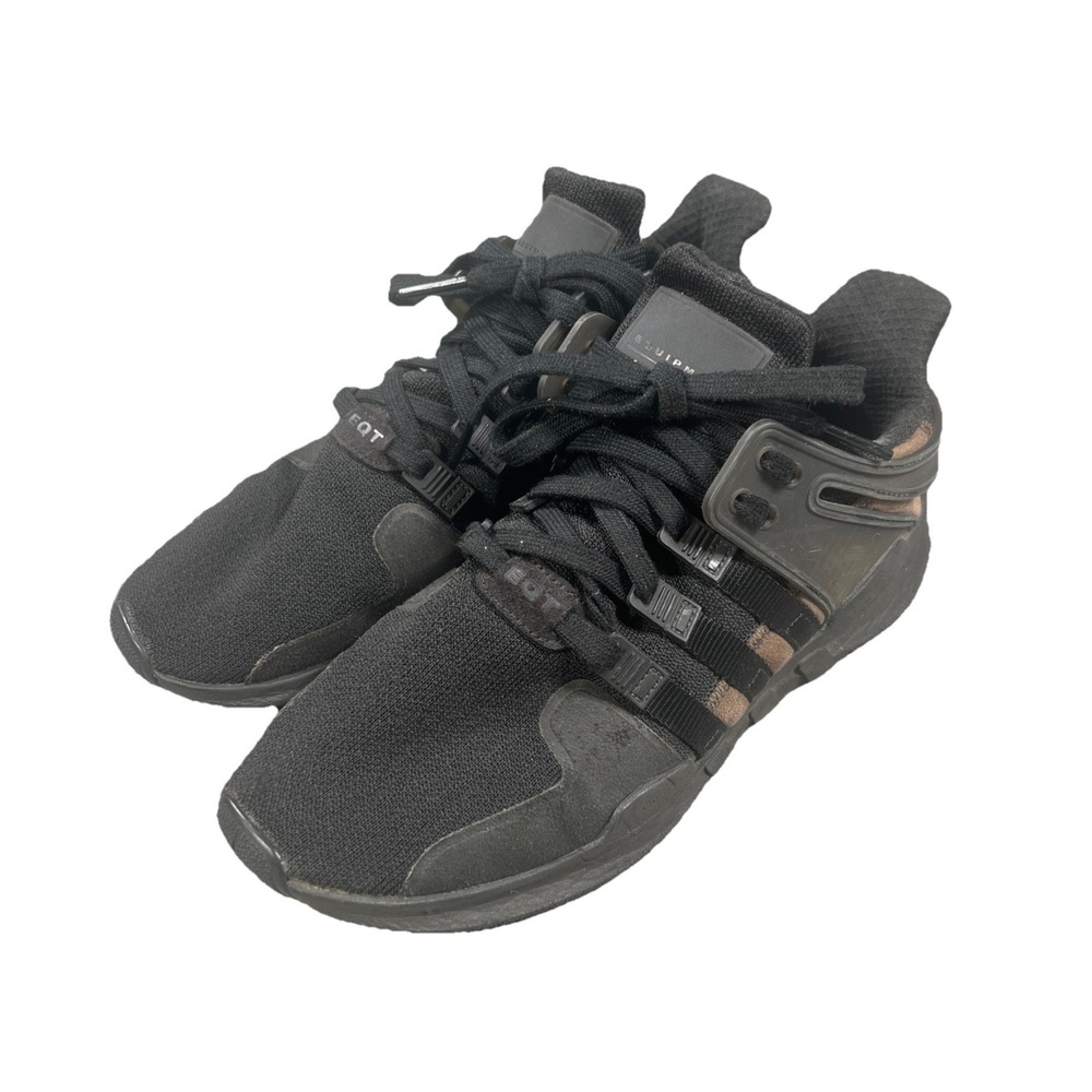 Adidas EQT Support Adv Mens 8.5 Black Athletic Running Shoes Sneakers Colorblock